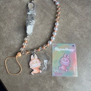 Labubu Happiness phone lanyard
